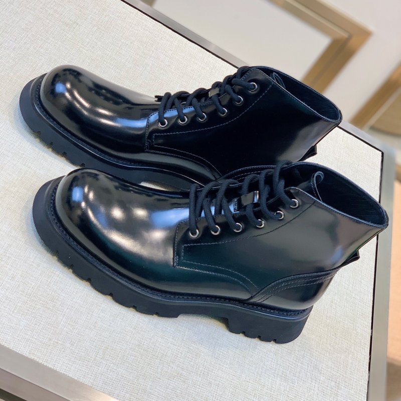 PRADA 오리지널 클래식 라운드 토 남성부츠 001-227554