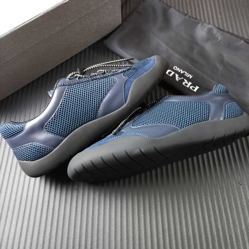 프라다 PRADA 블루 캐주얼 운동화 001-227647