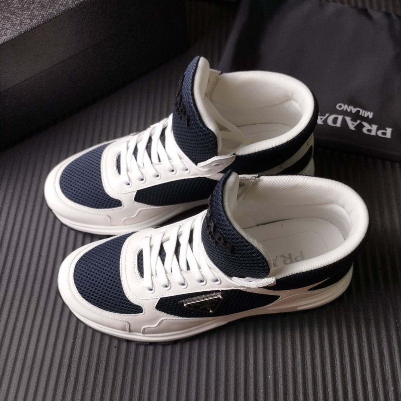 PRADA 네이비화이트 메쉬 운동화 001-227690