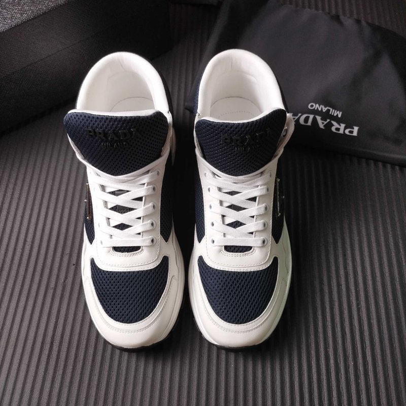 PRADA 네이비화이트 메쉬 운동화 001-227690