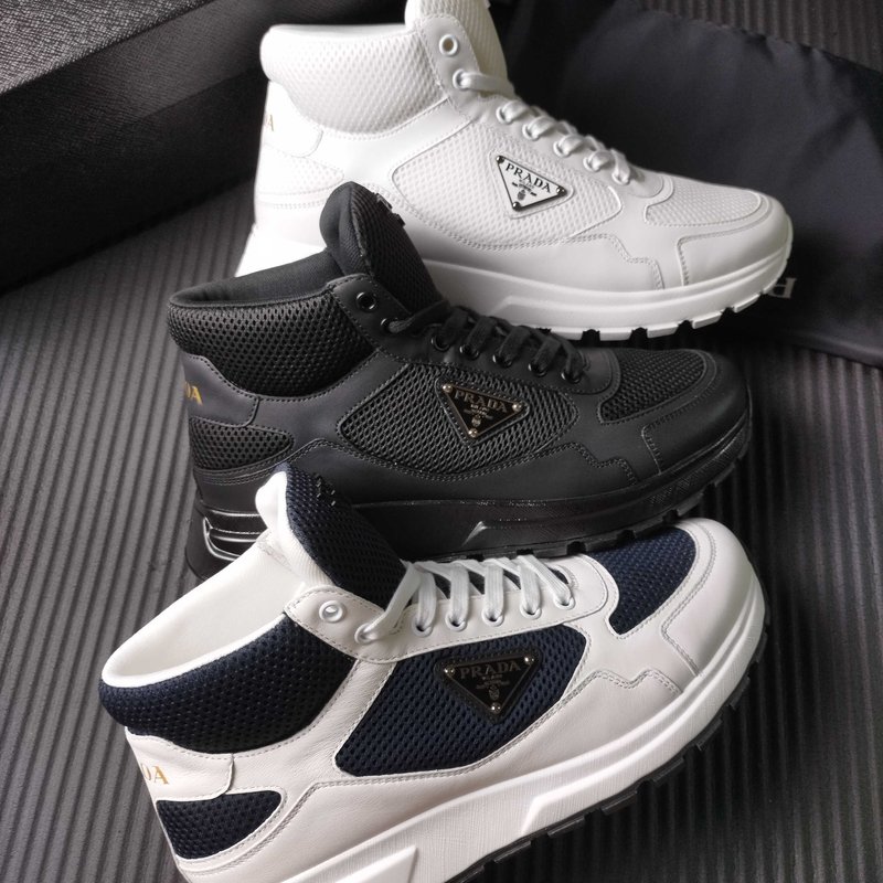PRADA 네이비화이트 메쉬 운동화 001-227690