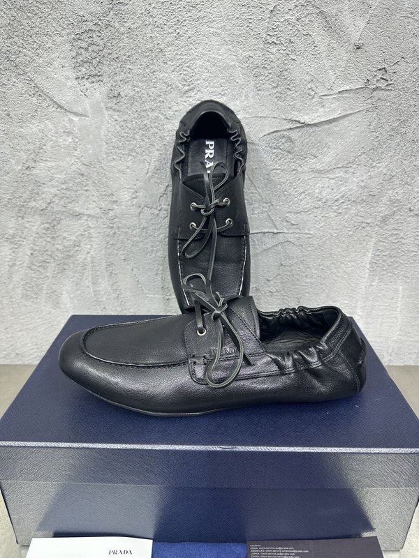 PRADA 레트로 남성 레이어드 캐주얼 가죽슈즈 001-227717