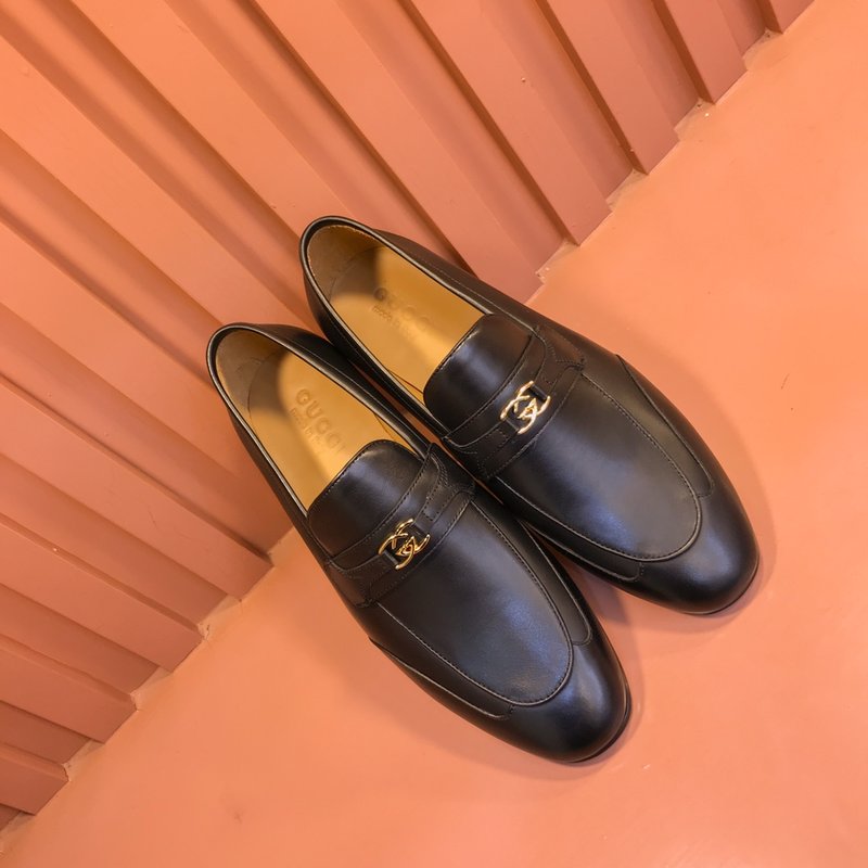 Gucci 오리지널 소가죽 안감 가죽 구두 001-227757