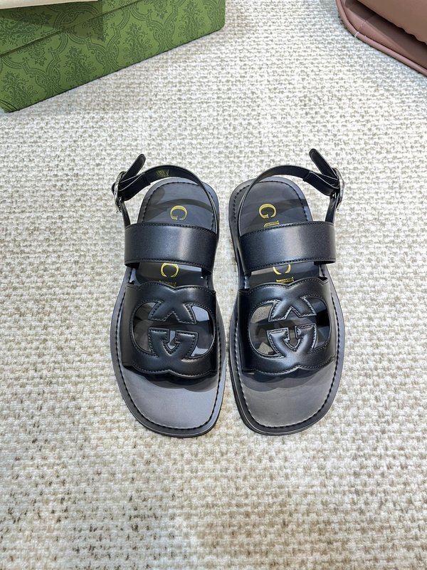 GUCCI 여름 남성 소가죽 슬리퍼 001-227795