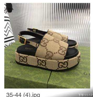 구찌 Gucci 신상 두꺼운 바닥 슬리퍼 001-227823