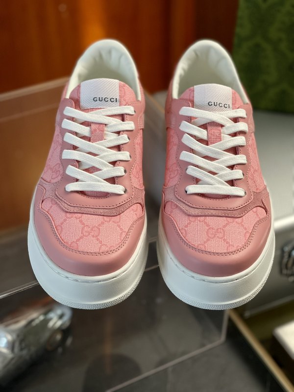 GUCCI 여성 핑크 플랫폼 스니커즈 001-227845