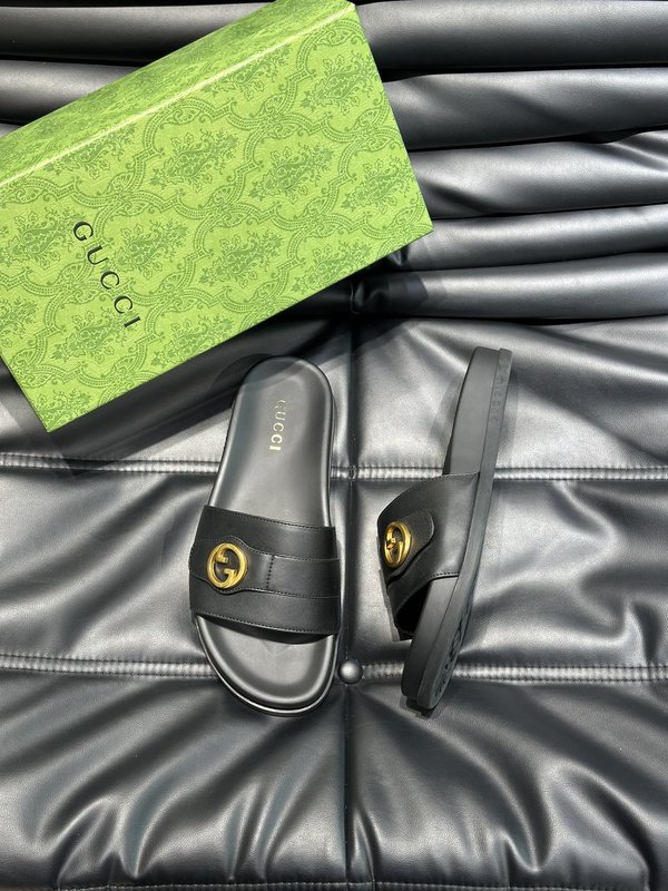Gucci 남성 여름 소가죽 슬리퍼 001-227902