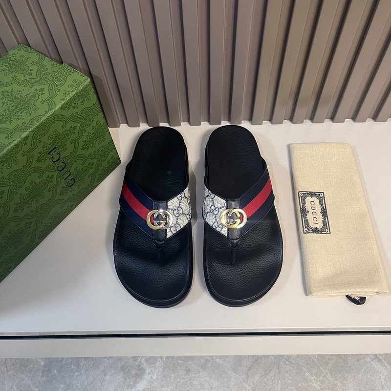 Gucci 남성 여름 PVC 슬리퍼 골드 버클 001-227912