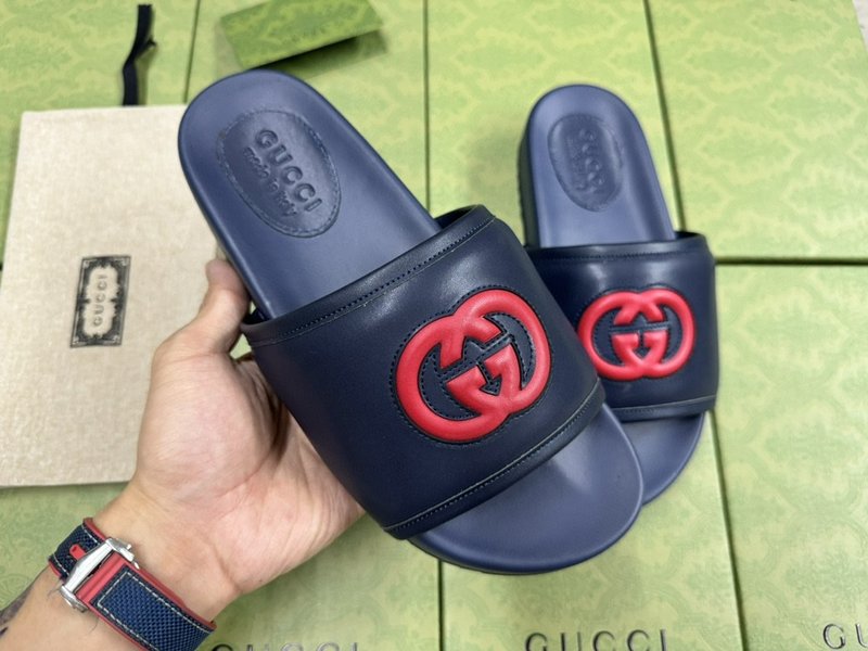 GUCCI 구찌신상 더블 G 로고 캐주얼 슬리퍼 001-227945