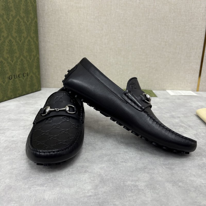 구찌 호스비트 남성 가죽 드라이빙 슈즈 001-227982