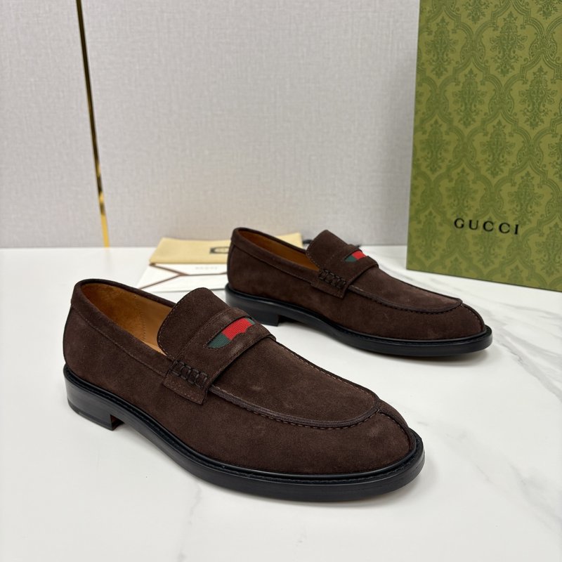 GUCCI Jordaan 남성 심플 로퍼 슈즈 001-228168