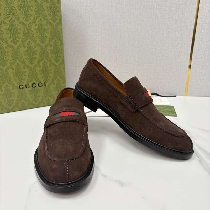 GUCCI Jordaan 남성 심플 로퍼 슈즈 001-228168