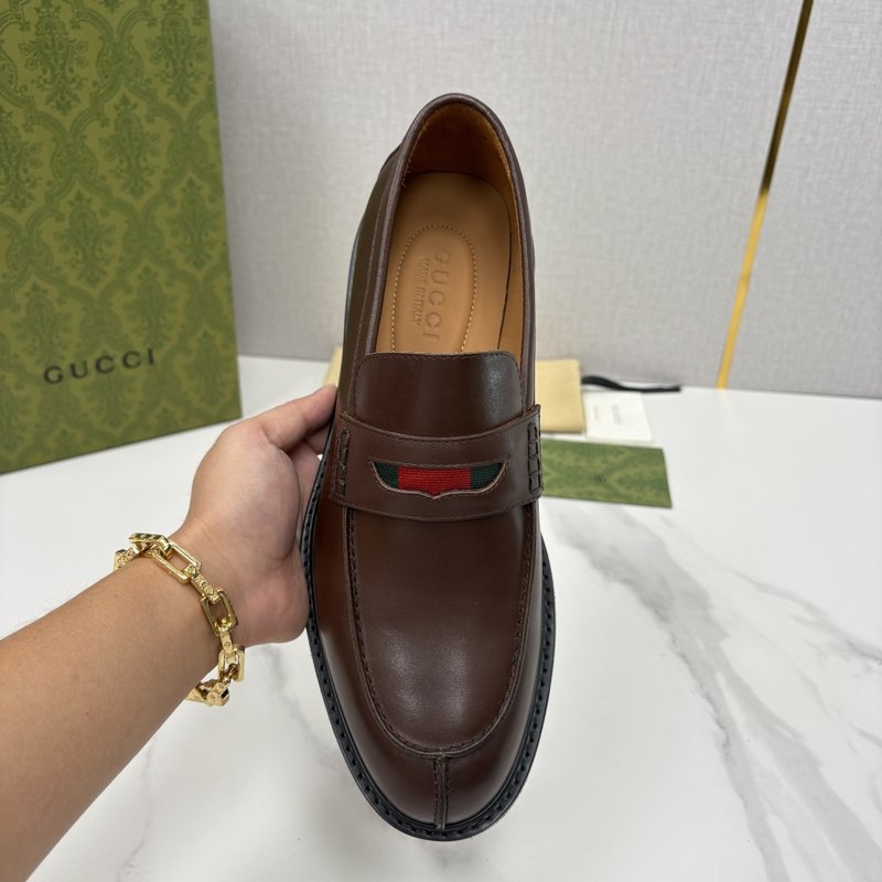 GUCCI 남성 심플 Jordaan 로퍼 구두 001-228171
