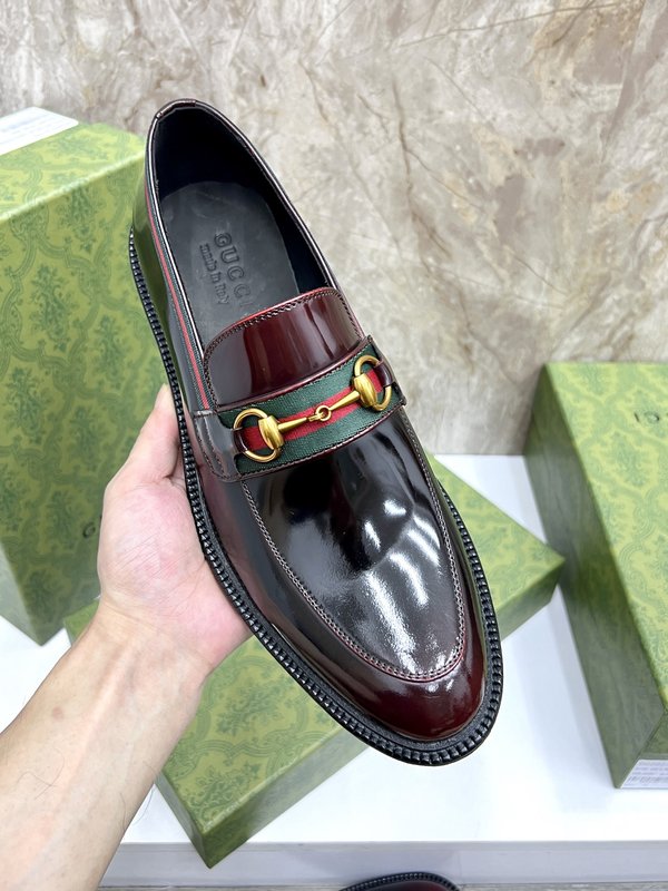 GUCCI 스트라이프 더블 G 로퍼 001-228183