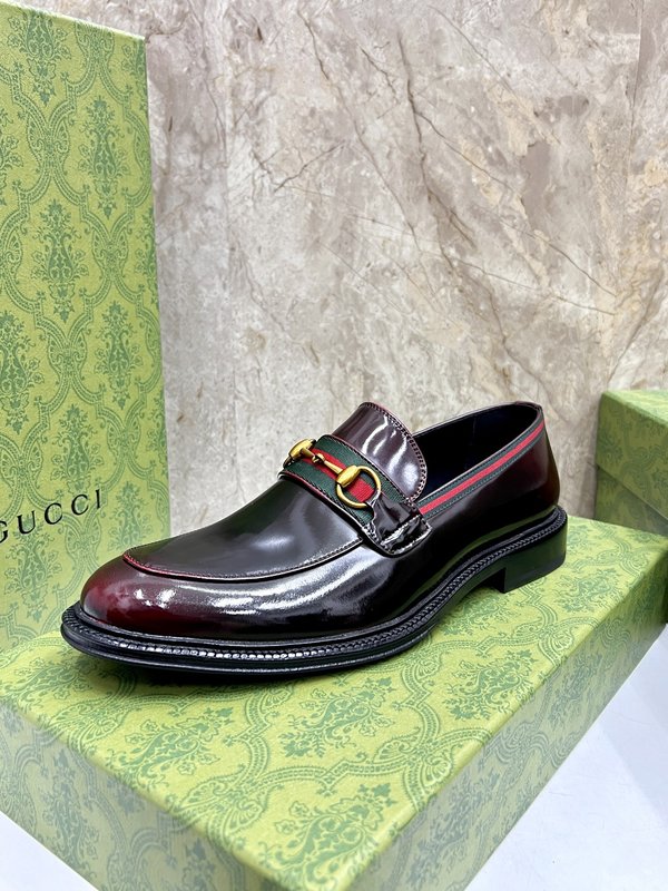 GUCCI 스트라이프 더블 G 로퍼 001-228183