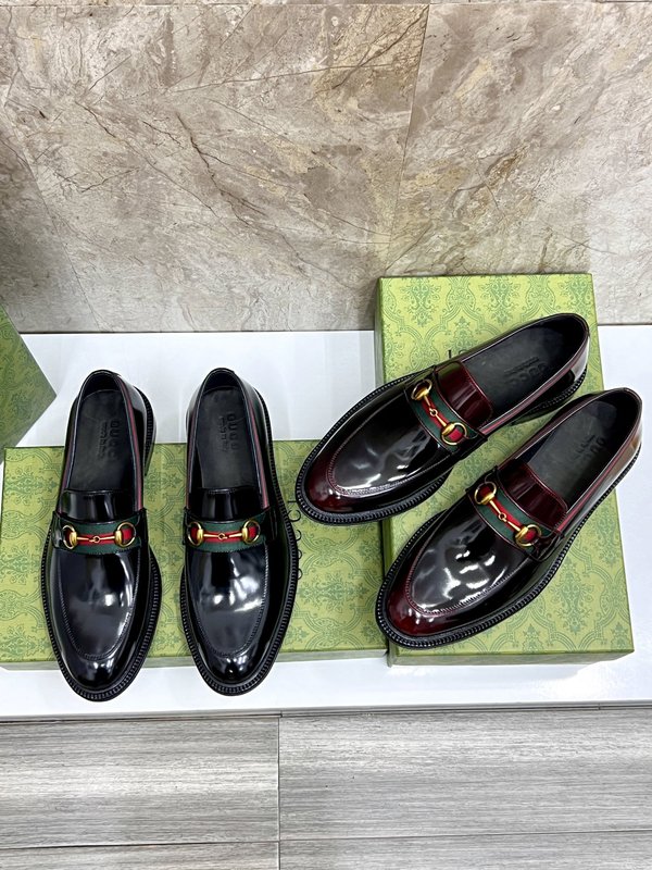 GUCCI 스트라이프 더블 G 로퍼 001-228183