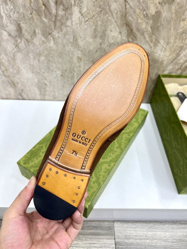 GUCCI 스트라이프 더블 G 로퍼 001-228192