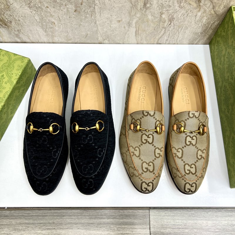 GUCCI 스트라이프 더블 G 로퍼 001-228193