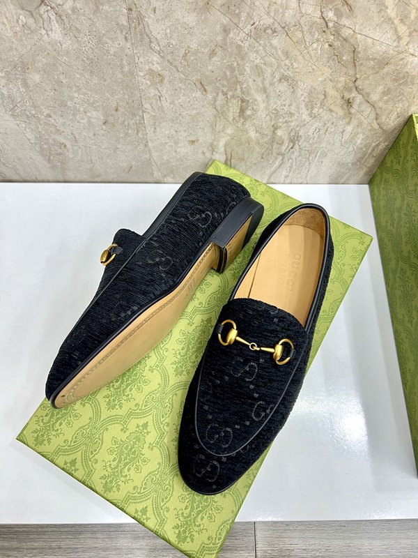 GUCCI 스트라이프 더블 G 로퍼 001-228193
