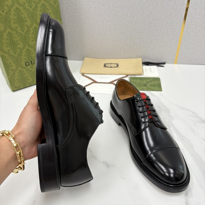 GUCCI 남성 클래식 웹팅 정장 구두 001-228202