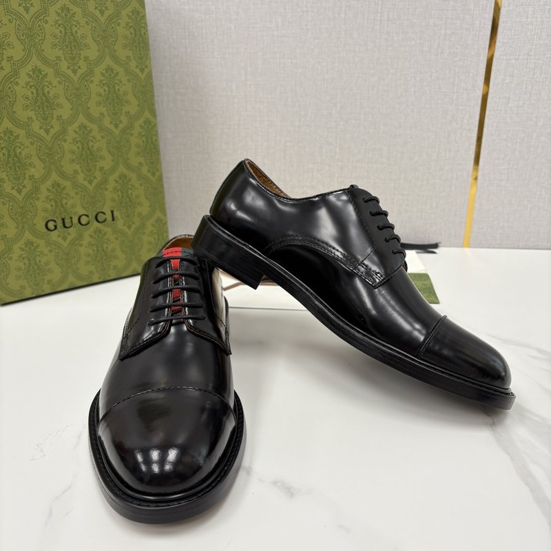 GUCCI 남성 클래식 웹팅 정장 구두 001-228202