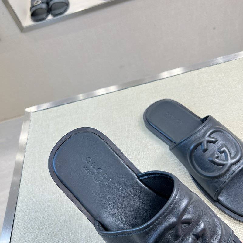 Gucci 오리지널 가죽 바닥 슬리퍼 001-228222
