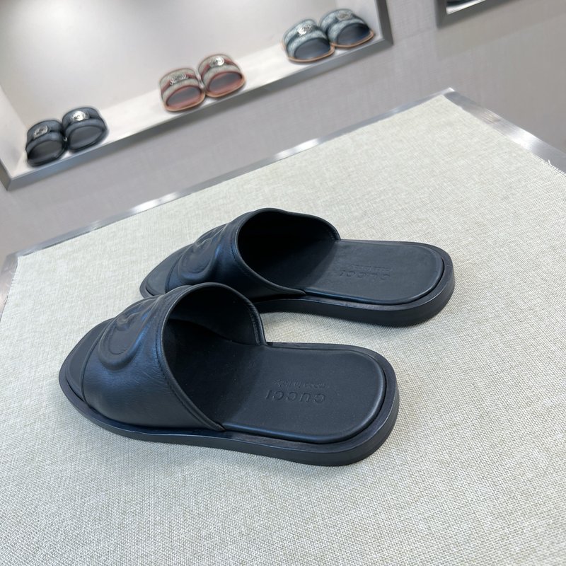 Gucci 오리지널 가죽 바닥 슬리퍼 001-228222