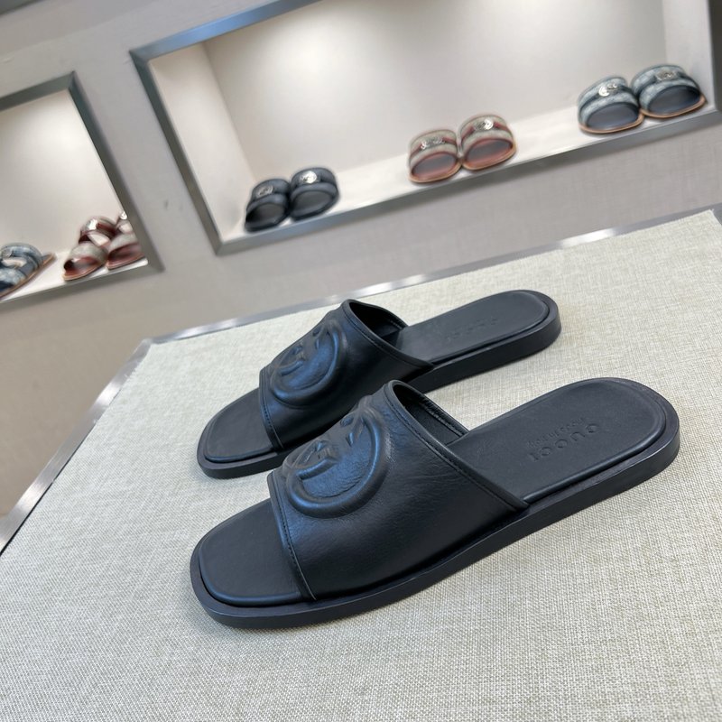 Gucci 오리지널 가죽 바닥 슬리퍼 001-228222