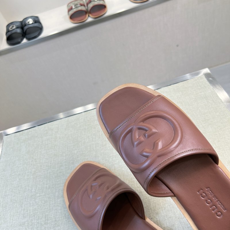 Gucci 구찌 오리지널 가죽 수제 슬리퍼 001-228223