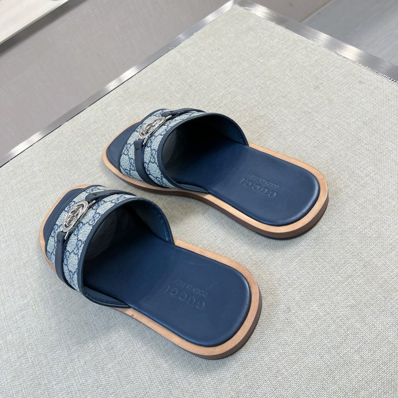 Gucci 오리지널 커스텀 가죽 슬리퍼 001-228232