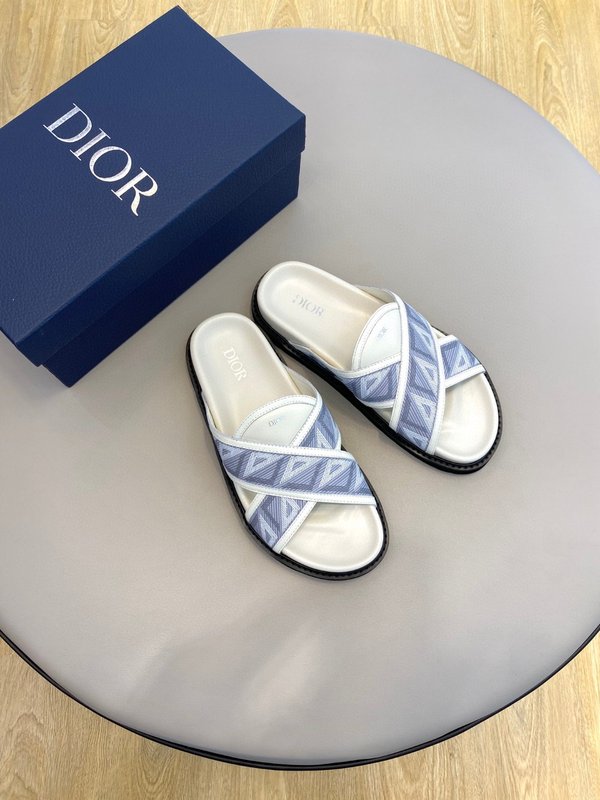 Dior 남성 수입 가죽 슬리퍼 001-228288