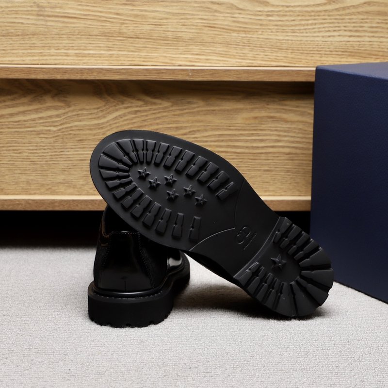 Dior Explorer 블랙 카프스킨 더비슈즈 001-228300