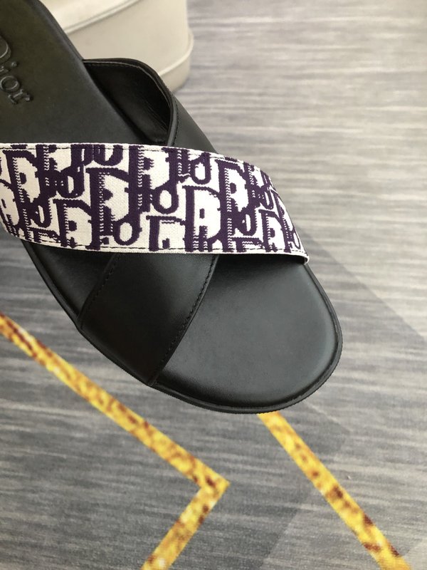 Dior 남성 레터 프린트 캐주얼 슬리퍼 001-228308
