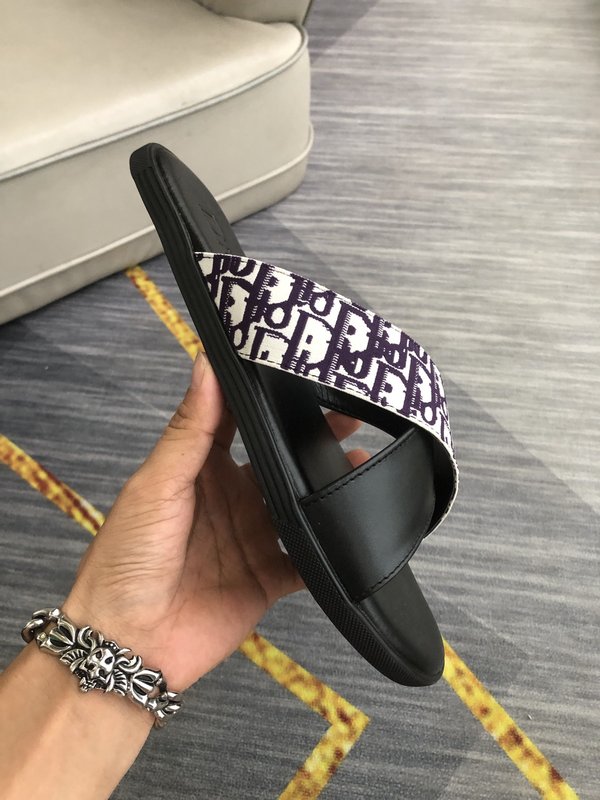 Dior 남성 레터 프린트 캐주얼 슬리퍼 001-228308