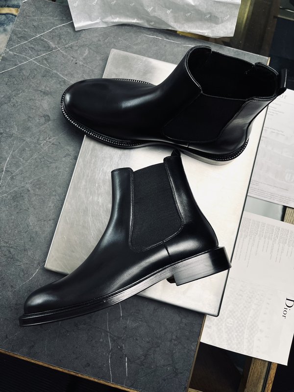 Dior EVIDENCE 남성 블랙 첼시 부츠 001-228339