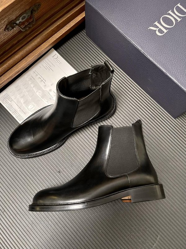 Dior EVIDENCE 남성 블랙 첼시 부츠 001-228339