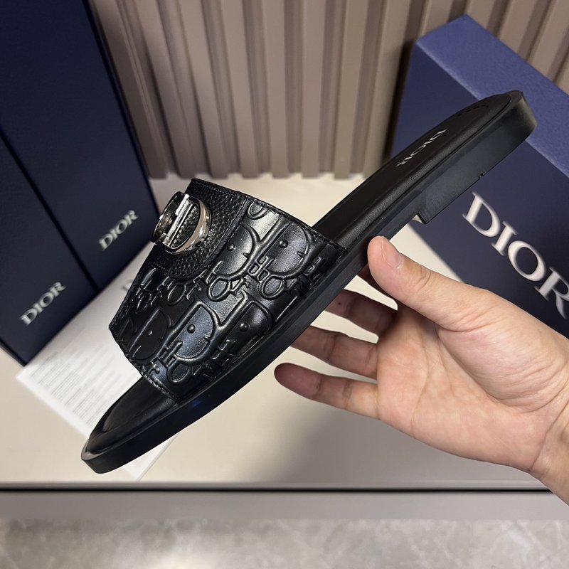 Dior Aqua 실버 CD 버클 샌들 001-228374