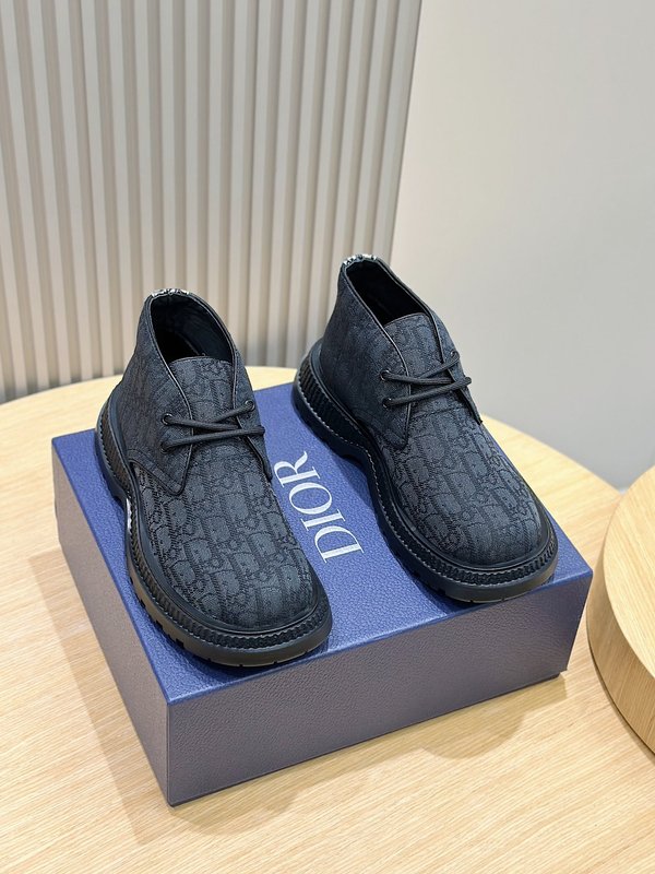 Dior 남성 레이싱 스웨드 가죽 하이톱 부츠 001-228454