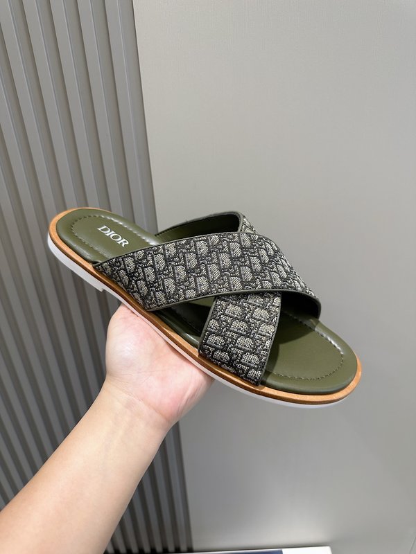 Dior Alias 남성용 가죽 슬리퍼 001-228459