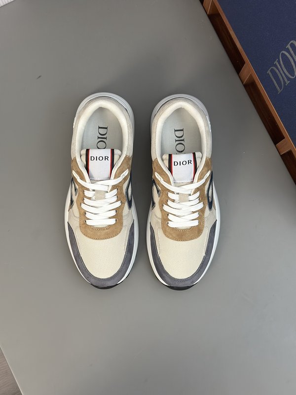 DIOR B30 이탈리아 소 가죽 메쉬 운동화 001-228495