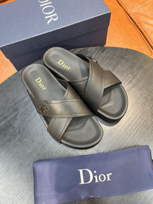 Dior 디올르 신규 여름 남성 소가죽 슬리퍼 001-228498