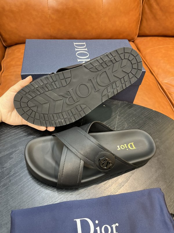 Dior 디올르 신규 여름 남성 소가죽 슬리퍼 001-228498