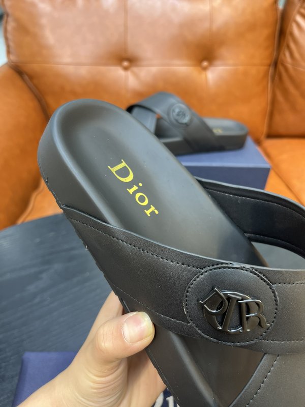 Dior 디올르 신규 여름 남성 소가죽 슬리퍼 001-228498