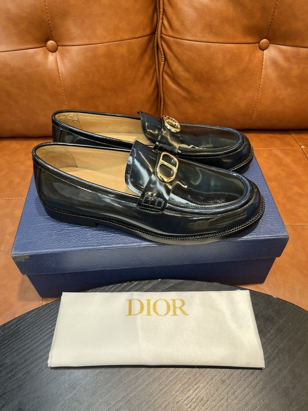 Dior 디올르 남성 광택 소가죽 구두 001-228504