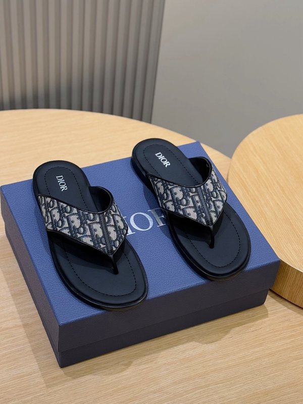 디올 Dior 알리아스 남성 가죽 슬리퍼 001-228525
