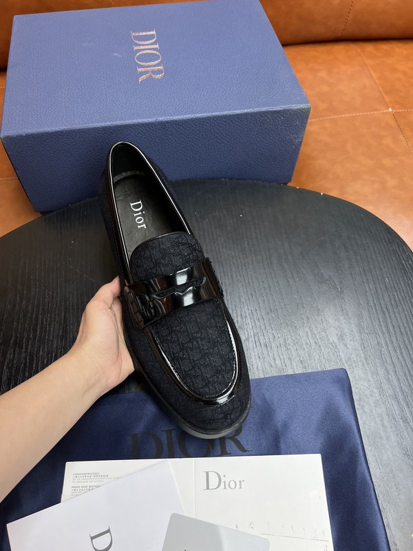 Dior 디올르 남성 블랙 로퍼 구두 001-228528