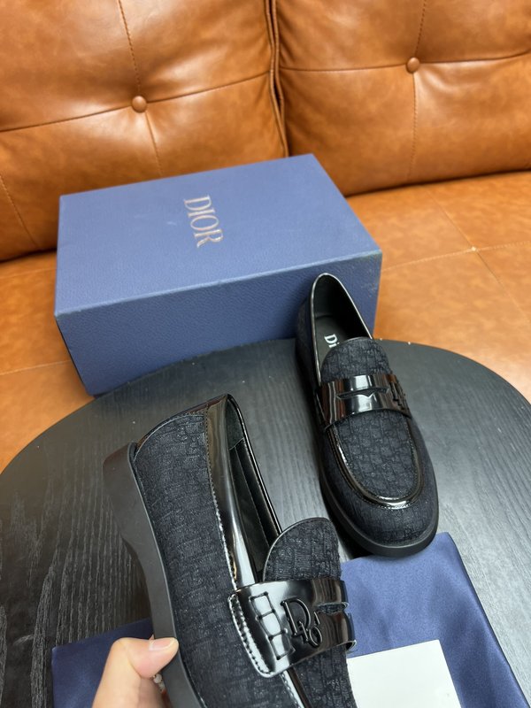 Dior 디올르 남성 블랙 로퍼 구두 001-228528