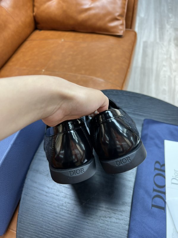Dior 디올르 남성 블랙 로퍼 구두 001-228528