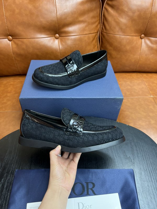 Dior 디올르 남성 블랙 로퍼 구두 001-228528