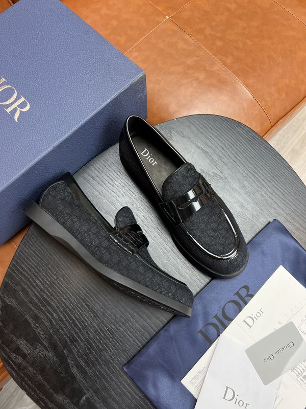 Dior 디올르 남성 블랙 로퍼 구두 001-228528